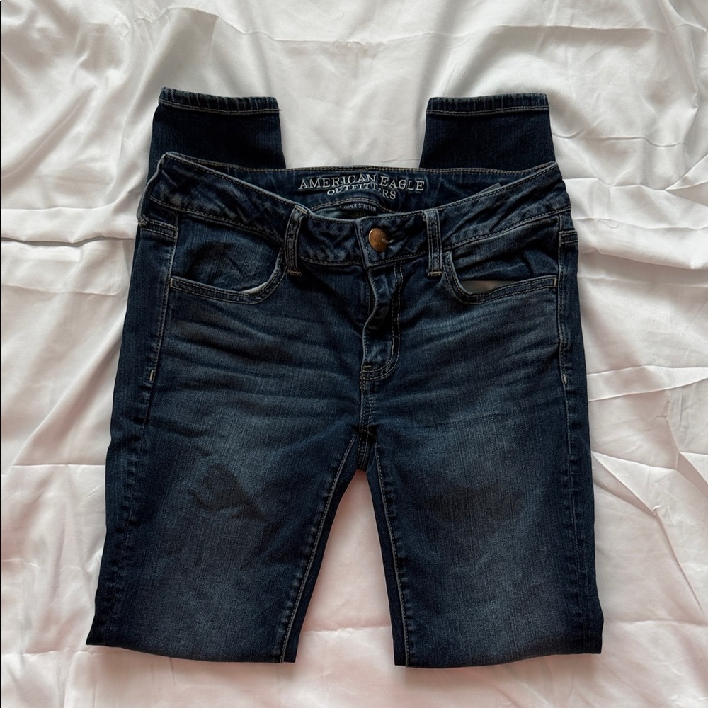 American Eagle Outfitters Women's Deep Indigo Jeggings